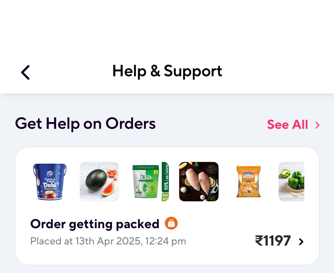 gattu_23's tweet photo. @ZeptoNow I ordered at 12.24, it is almost 1.24 and I have not been assigned any delivery partner. Im not able to cancel the order or chat with customer care. https://t.co/nIyI6NGH2z