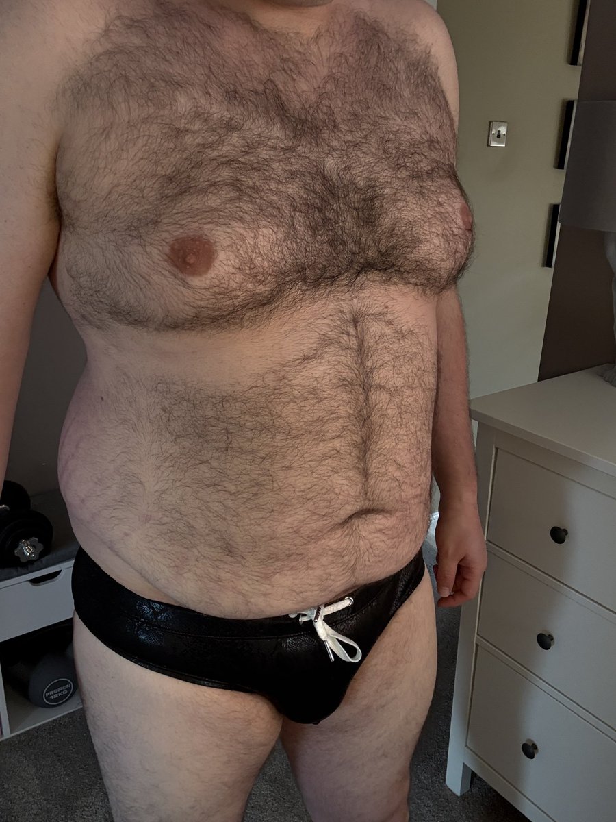 underbearchub's tweet photo. Faux Leather swim briefs #swimwear #underwear #briefs #bear #chub #chub4chaser https://t.co/K6BHxWrQNY