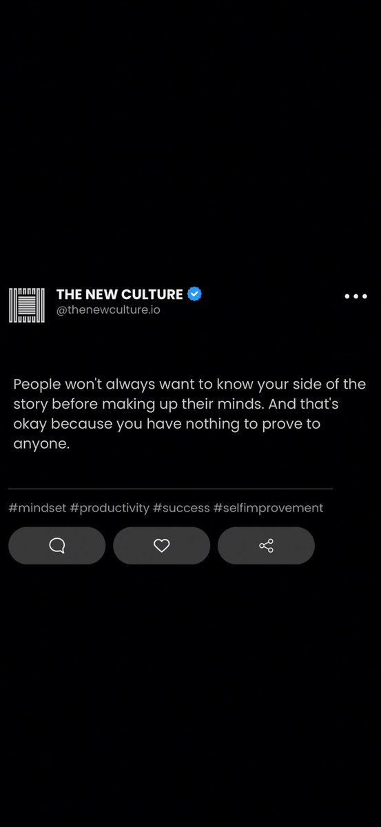 thenewcul's tweet photo. Let them think what they want—your peace doesn’t need their permission.

You don’t owe explanations. 

Protect your energy and keep moving forward.

#UnbotheredEnergy #PeaceOverProving #MoveInSilence #KnowYourWorth #thenewculture https://t.co/v2XxibnhUH