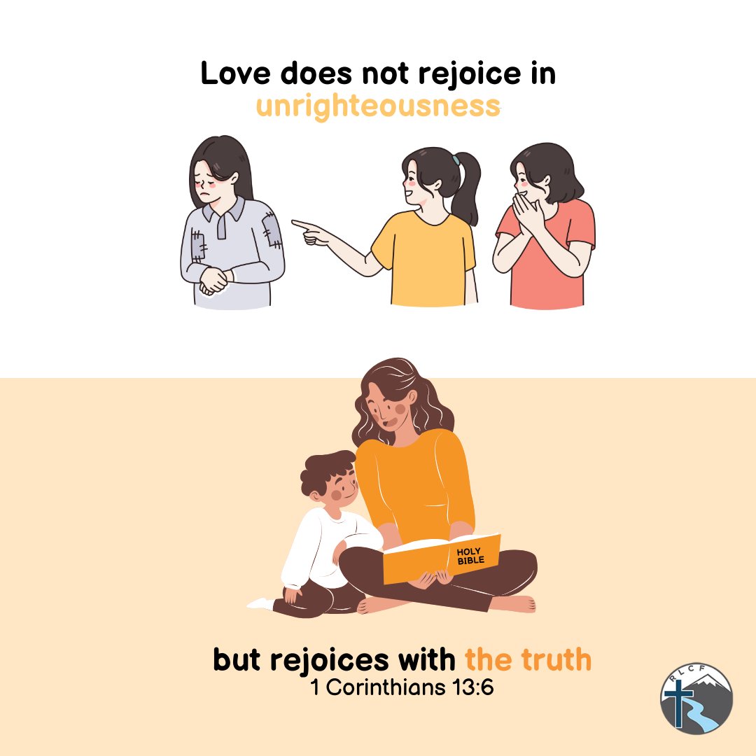 RLCF_Verses's tweet photo. Primary class memory verse for Apr 13, 2025 week: "Love does not rejoice in unrighteousness, but rejoices with the truth;" - 1 Corinthians 13:6 https://t.co/JFys8pdx9g