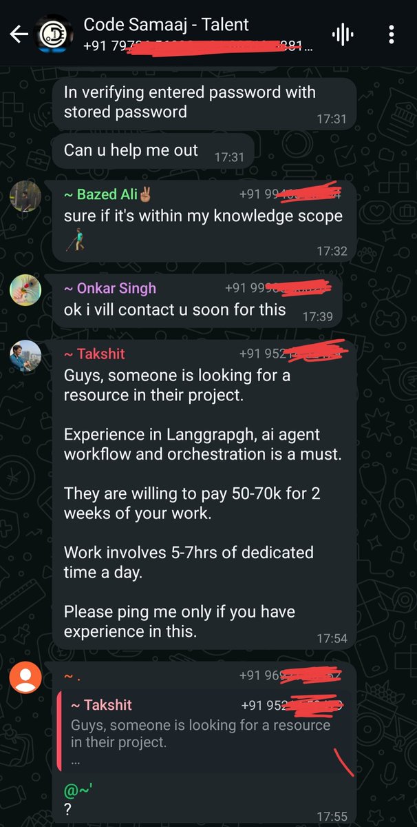 abhisheknaironx's tweet image. Can't find job openings? Just join a community like Code Samaaj 🤷🏻
Drop something unique about you, and I'll send u a direct link to the community.