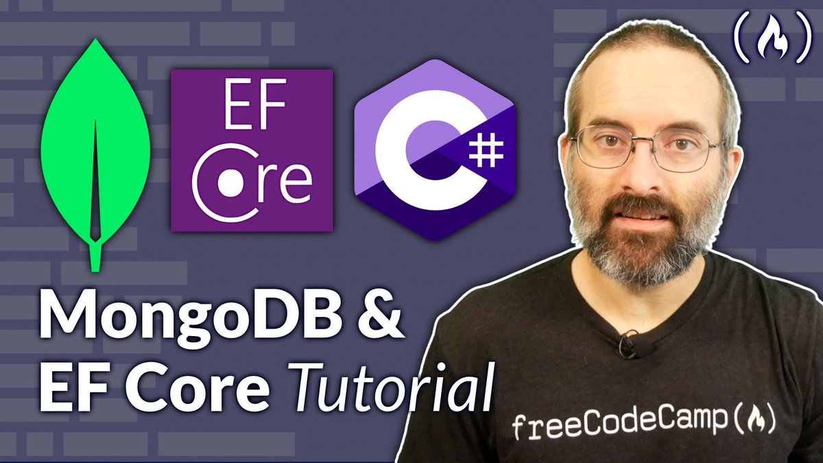 freeCodeCamp.org (@freecodecamp) on Twitter photo Entity Framework Core is a popular ORM for .NET apps. It lets you work with databases using .NET objects.
In this course, <a href="/beaucarnes/">Beau Carnes</a> teaches you how to use it with MongoDB.
You'll learn the basics and solidify your skills by building a restaurant app. Entity Framework Core is a popular ORM for .NET apps. It lets you work with databases using .NET objects.
In this course, <a href="/beaucarnes/">Beau Carnes</a> teaches you how to use it with MongoDB.
You'll learn the basics and solidify your skills by building a restaurant app.
