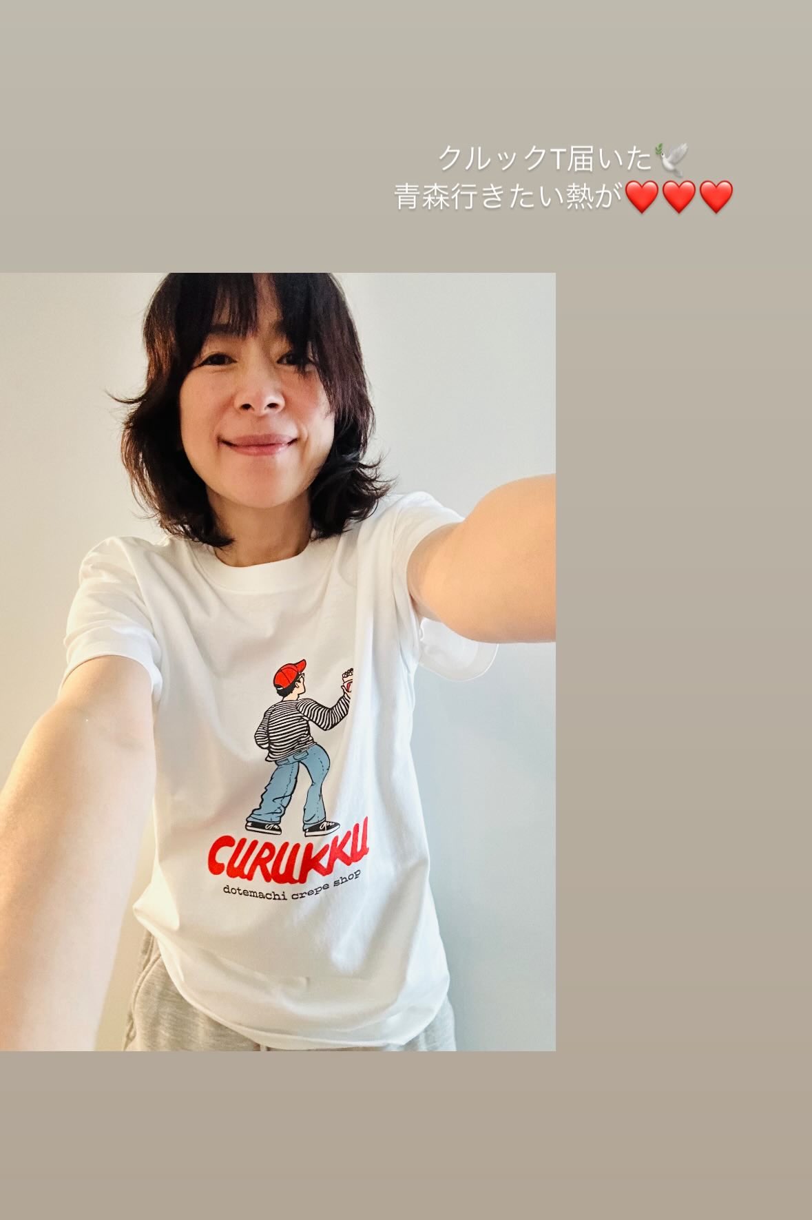 クルックー♡Tシャツ♡Mサイズ♡クレープ♡弘前♡限定 - メルカリ