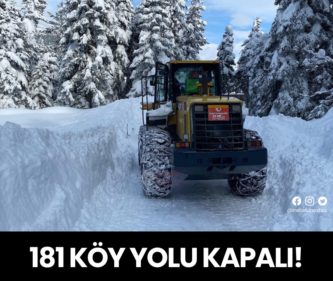 inebolupostasi's tweet photo. #Kastamonu İl genelinde etkili olan kar yağışı nedeniyle #Ağlı’da 9, #Araç’ta 13, #Azdavay’da 35, #Bozkurt’ta 7, #Daday’da 23, #Devrekani’de 22, #Doğanyurt’ta 4, #İhsangazi’de 8, #İnebolu’da 6, Küre’de 20, #Pınarbaşı’da 26, Şenpazar’da 8 olmak üzere 181 köy yolu ulaşıma kapandı. https://t.co/LIrFrw8PcL