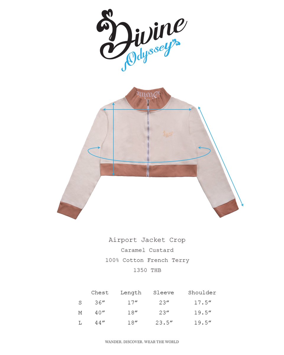 DIVINEByGemini's tweet photo. Odyssey Collection ✈️

▫️ Airport Jacket Crop
100% Cotton French Terry
Caramel Custard
S / M / L
1350 THB

▫️Airport Skirt
100% Cotton French Terry
Caramel Custard
S / M / L / XL
950 THB

Available on : 18.04.2025 at 6:00 PM (GMT+7)
via Line Shopping : https://t.co/kPZBm8I44H 
Website : https://t.co/sf7Nh87wJF

#OdysseyCollection
#DivineOfficial