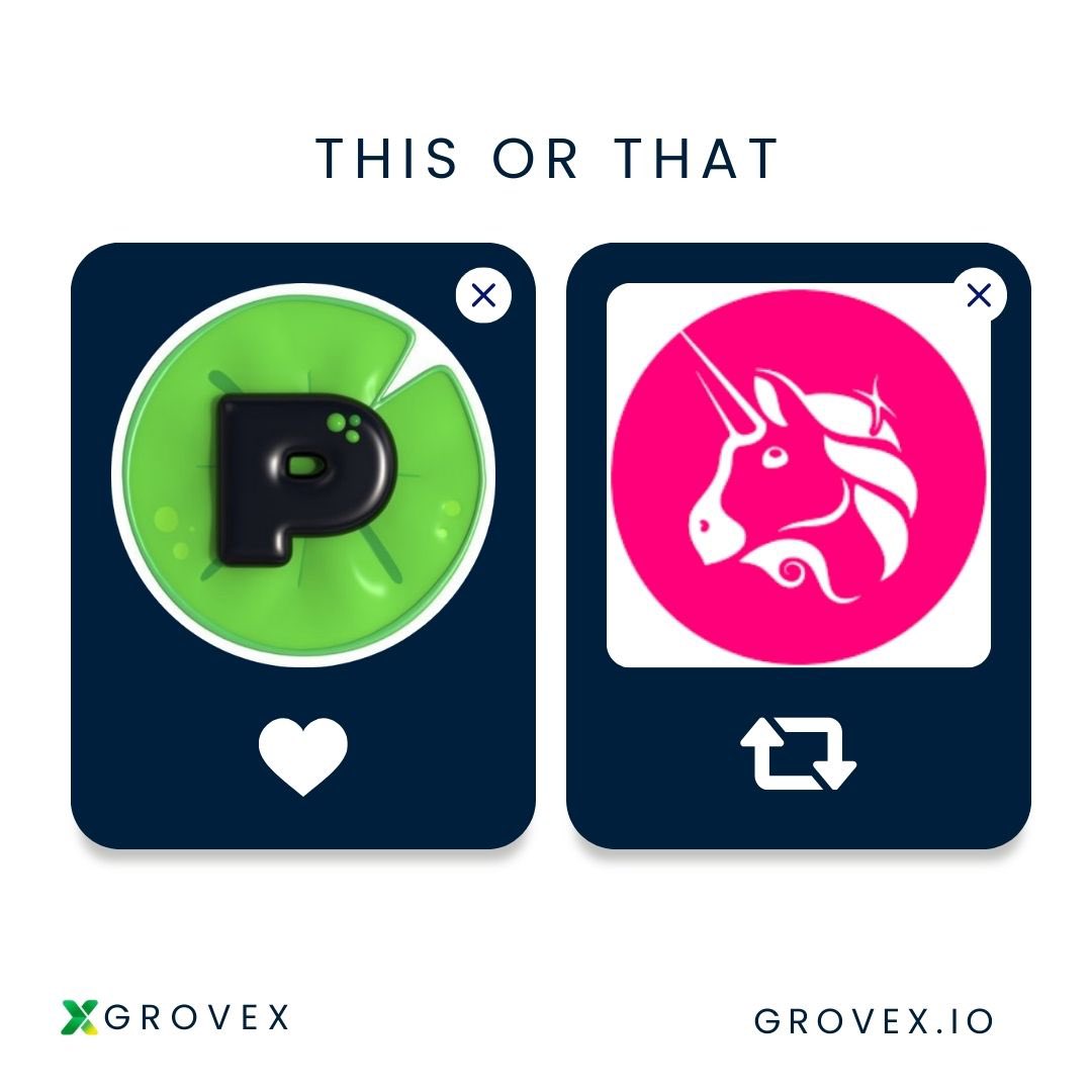 🚀 Which DEX token are you holding?

💖 $PNDC on ETHEREUM or 🔁 $UNI on ETHEREUM?

Both have their unique strengths, but we want to know your favorite! Drop your choice in the comments below! 👇💬 #CryptoCommunity #GroveX