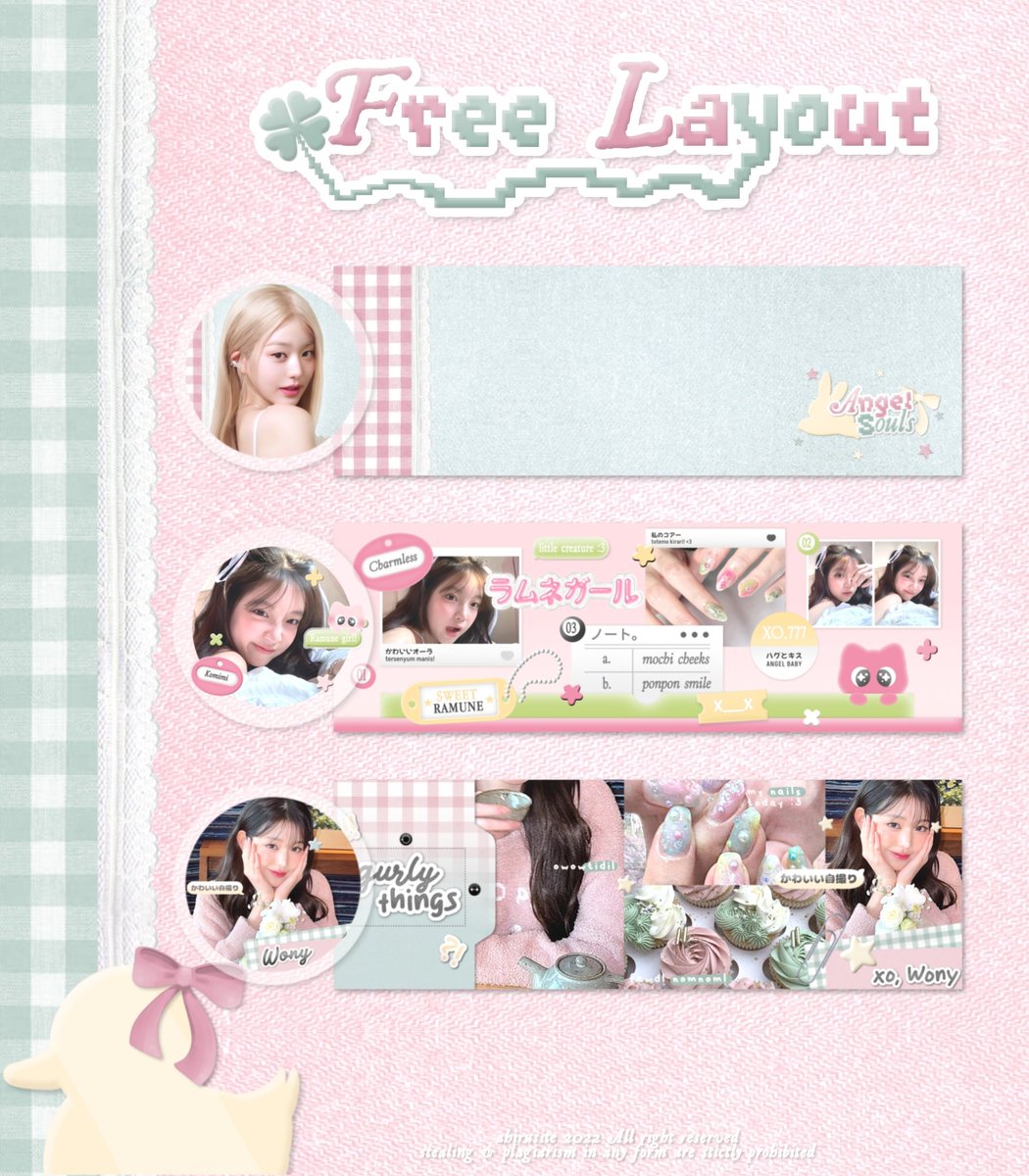 heLp repOst? arigato__u!! #zonauang

みんなさん! dalam rangka ulang tahun Michi cantikー @Brellingham, ada 3 FREE SLOT layout by request dengan katalog dibawah! 🎀 

🥡 reply dengan format mulai sekarang
🥢 diundi pada 16 April 2025

ayo scroll down for more info, adik _ adik! 🪿