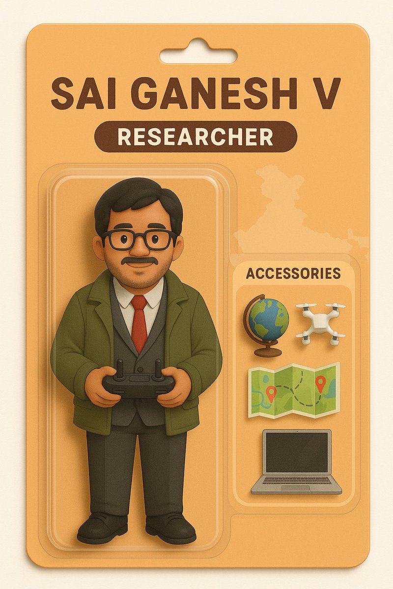 SaiGaneshVeera1's tweet image. Going with the #GISCommunity trend! Love the idea of my own action figure 😂❤️