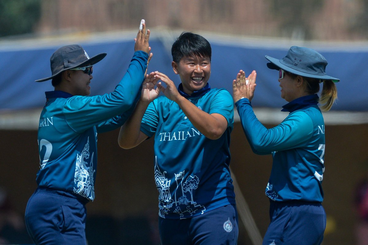 ThailandCricket's tweet photo. Glimpses of the  @CricketScotland Women vs  Thailand Women fixture . 

#ICCWomensWorldCup #qualifier  #match6 #thailandvsscotland #1stInnings

📸 @ICC https://t.co/4ypw9TPAzL