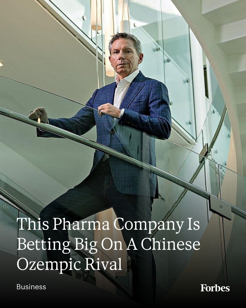 Forbes's tweet photo. Kailera jumped the weight loss miracle-drug line by licensing four clinical-stage obesity therapies from China, which is quickly emerging as a powerhouse pharmaceutical R&amp;D center. https://t.co/9gbMkPY2B3 https://t.co/WnvRVr8hZm