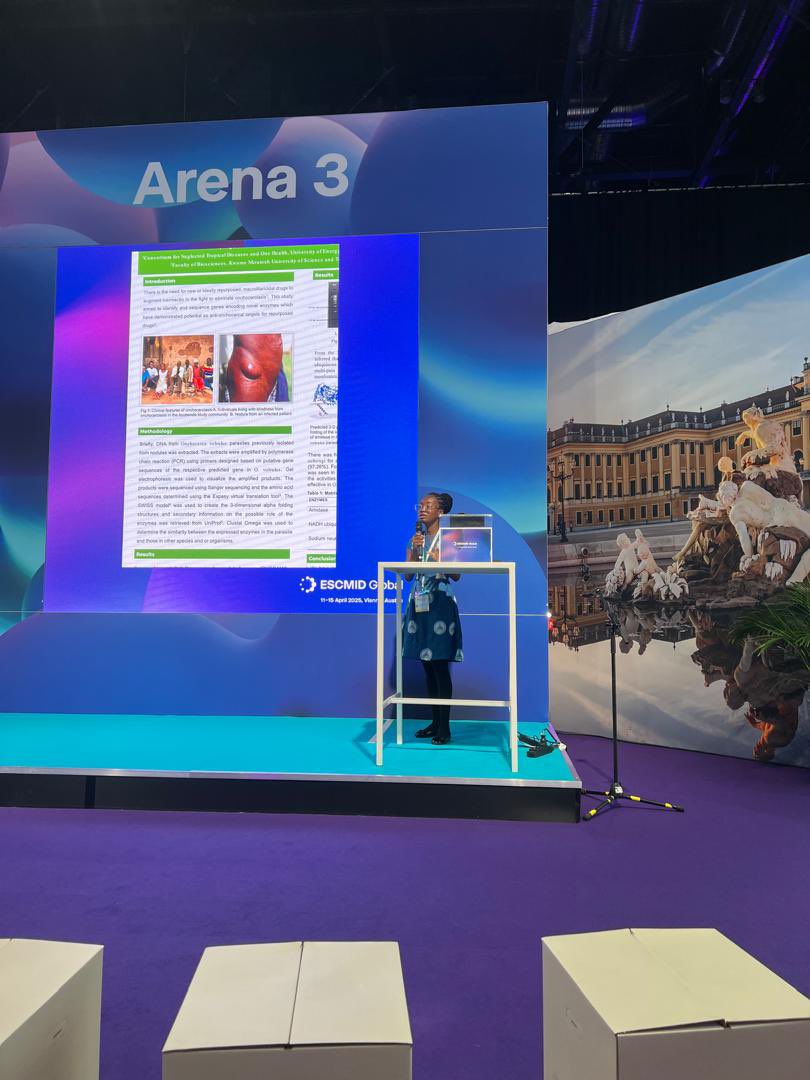 Consortium for NTDs & One Health(NeTroDisOH)-UENR (@netrodis) on Twitter photo Congratulations Ms Anabel🎉 and a deep appreciation to <a href="/ESCMID/">ESCMID</a> for the award and making this possible! Congratulations Ms Anabel🎉 and a deep appreciation to <a href="/ESCMID/">ESCMID</a> for the award and making this possible!