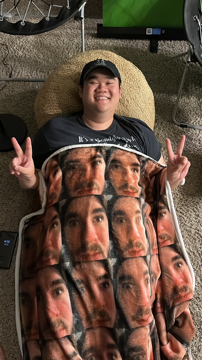 the schlanket soothes his slumber