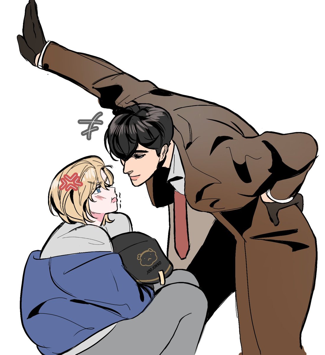 joojokko's tweet photo. 💜 Let me stay at your house !
🖤 But your parents will be looking for you 
💜 Idc!! 
#hamnwa https://t.co/i4LYOwgph2