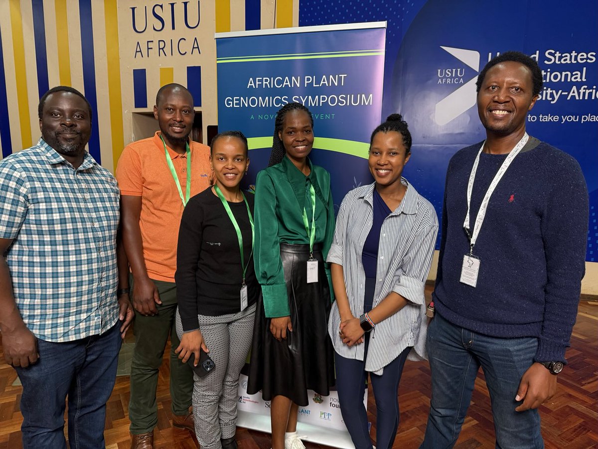 Steven Runo (@striga_steve) on Twitter photo Kenyan ECRs and me. Highly educated and committed to use their knowledge of genomics to better Africa. Mbele iko sawa. Translation - “the future is bright”
<a href="/DrWamonje/">Dr Francis Wamonje</a> <a href="/vinniman/">Were Vincent</a> <a href="/DrPChronicles/">Patience Chatukuta @drpchronicles.bsky.social</a> <a href="/bnwaweru/">Bernice Waweru</a> <a href="/GetGenome/">GetGenome</a> <a href="/KamounLab/">Sophien Kamoun</a> Kenyan ECRs and me. Highly educated and committed to use their knowledge of genomics to better Africa. Mbele iko sawa. Translation - “the future is bright”
<a href="/DrWamonje/">Dr Francis Wamonje</a> <a href="/vinniman/">Were Vincent</a> <a href="/DrPChronicles/">Patience Chatukuta @drpchronicles.bsky.social</a> <a href="/bnwaweru/">Bernice Waweru</a> <a href="/GetGenome/">GetGenome</a> <a href="/KamounLab/">Sophien Kamoun</a>