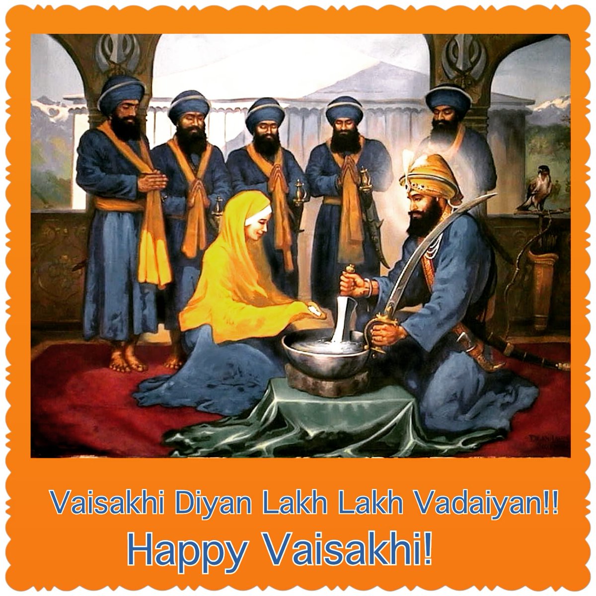 OrangeLion84's tweet photo. ☬ Happy Vaisakhi!! Khalsa Sajna Divas! ☬ #Sikh https://t.co/JkpuKNhNvi