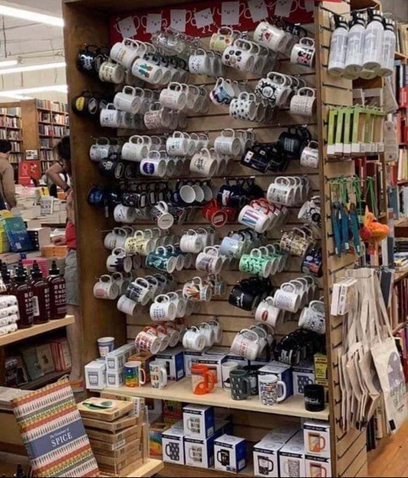 You enter a hardware shop and think you delevoped astigmatism.