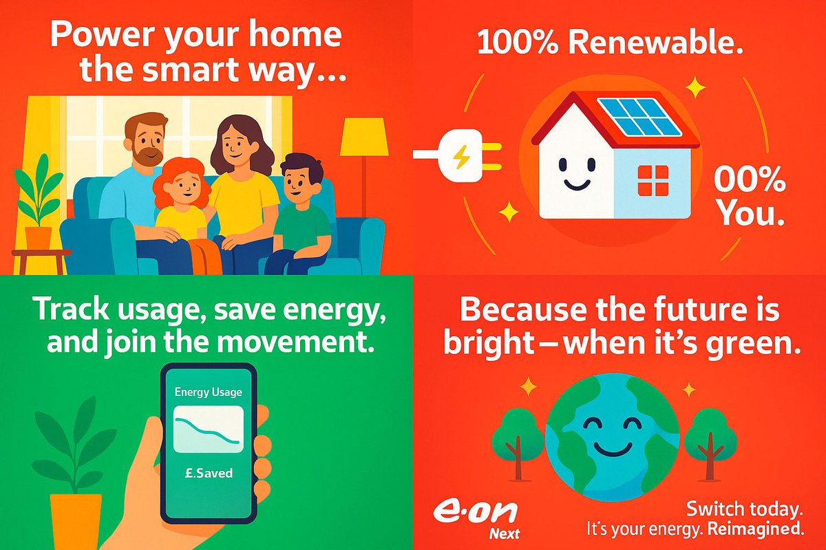collectibulldog's tweet photo. Still powering your home like itβs 1999? Switch to @EON_Next for 100% renewable energy, smart tracking & a happy planet. Your sockets will thank you.
#GlowUpYourHome #GreenGiggles #EcoFriendly #SmartNotSorry #EONNext https://t.co/elrtO1Mg66