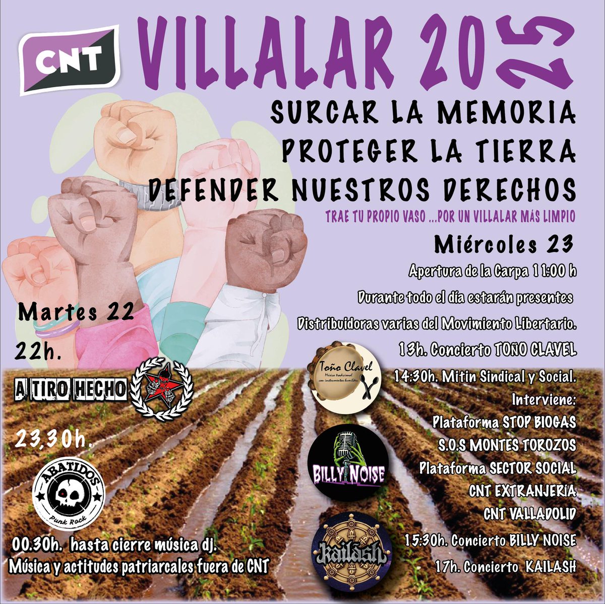 10 días para Villalar 💜❤️
Vamos recogiendo aquí convocatorias para el 22 y 23 de abril para honrar a los Comuneros, a lo castellano o a nuestra cultura (¡O todo a la vez!)