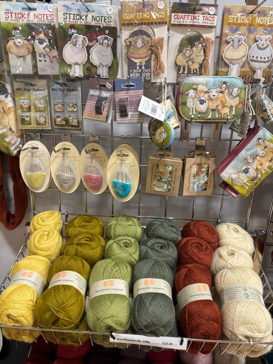 WensleydaleYarn's tweet photo. We had a good day at Spring into Wool yesterday. 
We are here today until 4pm. 

#springintowool #springintowool2025 #woolshow #leeds https://t.co/DUYGbQxz9z