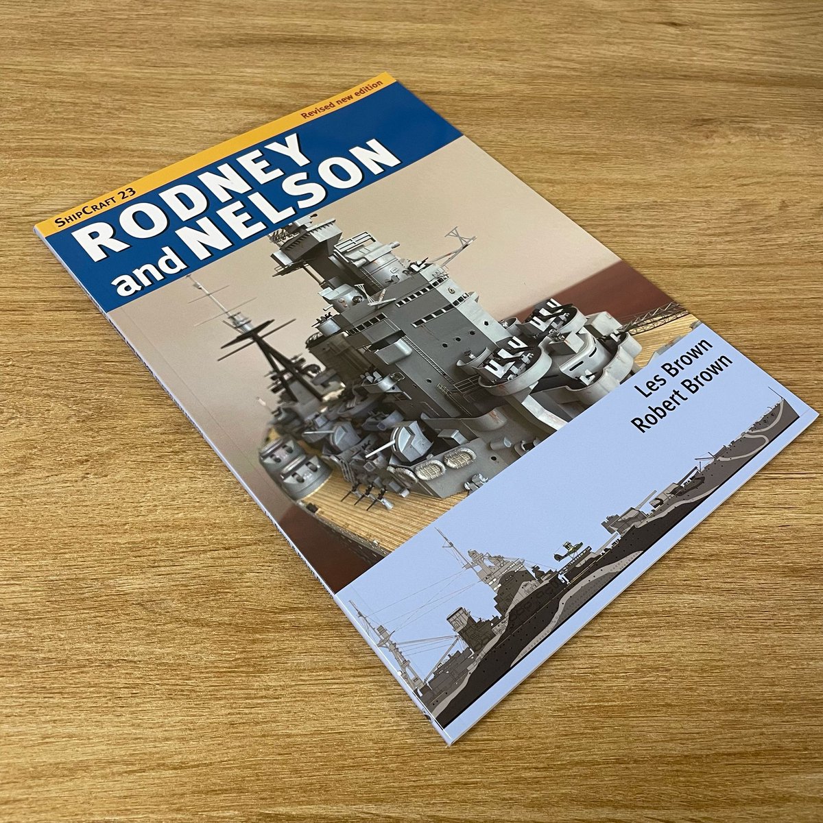 SeaforthPub's tweet photo. Out now, a new #ShipCraft #Modelling title:

📖 ShipCraft 23: Rodney and Nelson - Revised Edition by Les Brown &amp; Robert Brown 

 🛒 https://t.co/ryVsS6xphL https://t.co/Zvd8DKKo7C