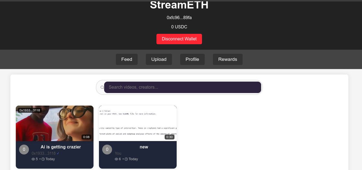 rareniches's tweet photo. Streameth is LIVE on testnet!
Upload videos. Earn USDC. No ads. No middlemen.
π° $0.20/video
π $0.20/daily login
π $5 per 1,000 views
@buildonbase
π₯ Try it here: https://t.co/4lJizLwSwW
π¦ Airdrops for early creators!
#web3 #crypto #streameth #BaseChain #CreatorEconomy https://t.co/dyvilo7xDW