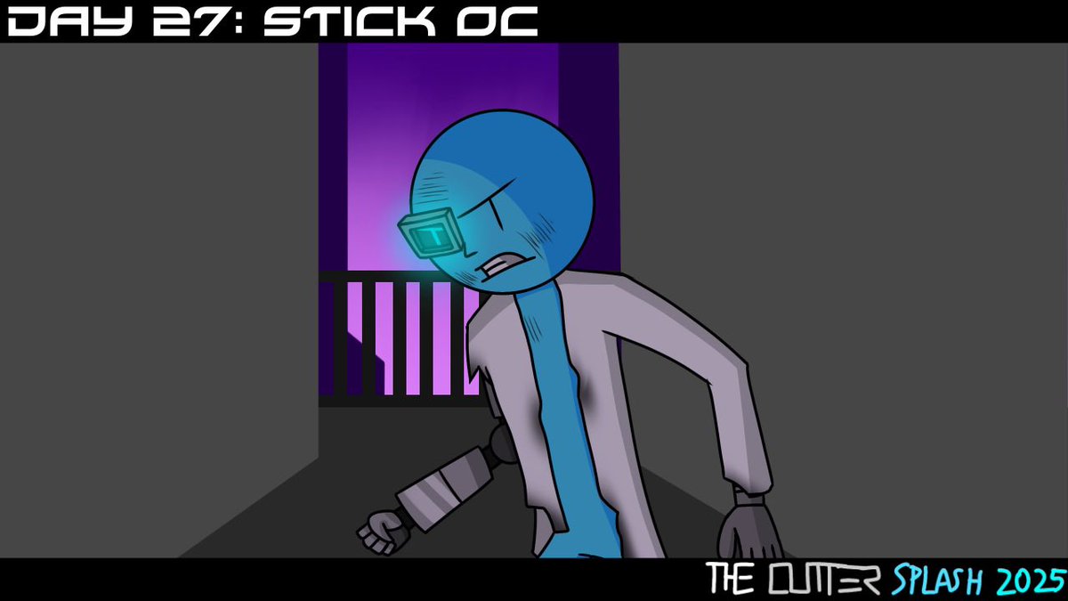TheCutterSplash's tweet photo. #STICKMARCH2025 day 27: Stick OC

This is Albert Krygowski in his stick form. He is my cyborg OC that accompanies my sona in most of my pictures that involve him. You can call him Al for short or even by his surname.

#stickman #stickmarch #oc https://t.co/PWmS6FkT2x