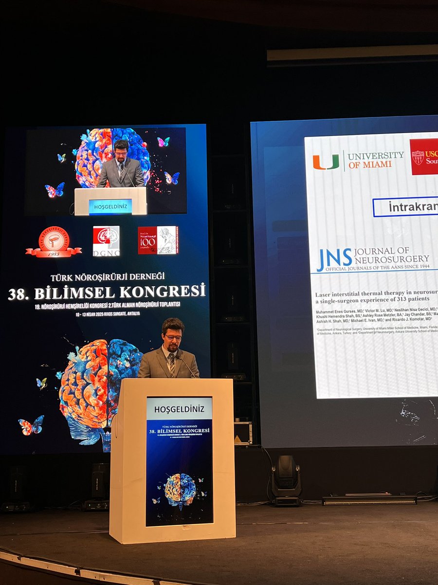 meGursesmd's tweet photo. It was a great honor for me to participate in the 38th Congress of the Turkish Neurosurgical Society with 10 oral presentations.
#TND2025 #nöroşirürji #neurosurgery #neurosurgery #neuroanatomy #microsurgery #medicaltraining #university #medical #medicine #brain #endoscope https://t.co/YRrXdXR0Mh