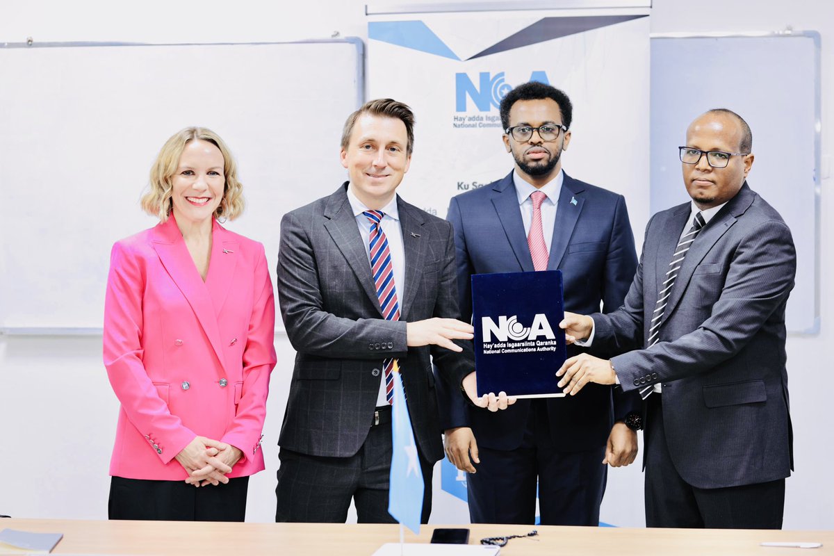 mysheekh's tweet photo. The National Communications Authority (NCA) of Somalia has officially granted a license to @Starlink to operate in Somalia.
This marks a major leap forward in our mission to expand nationwide connectivity—especially for underserved rural communities - https://t.co/17jvOXz2XI