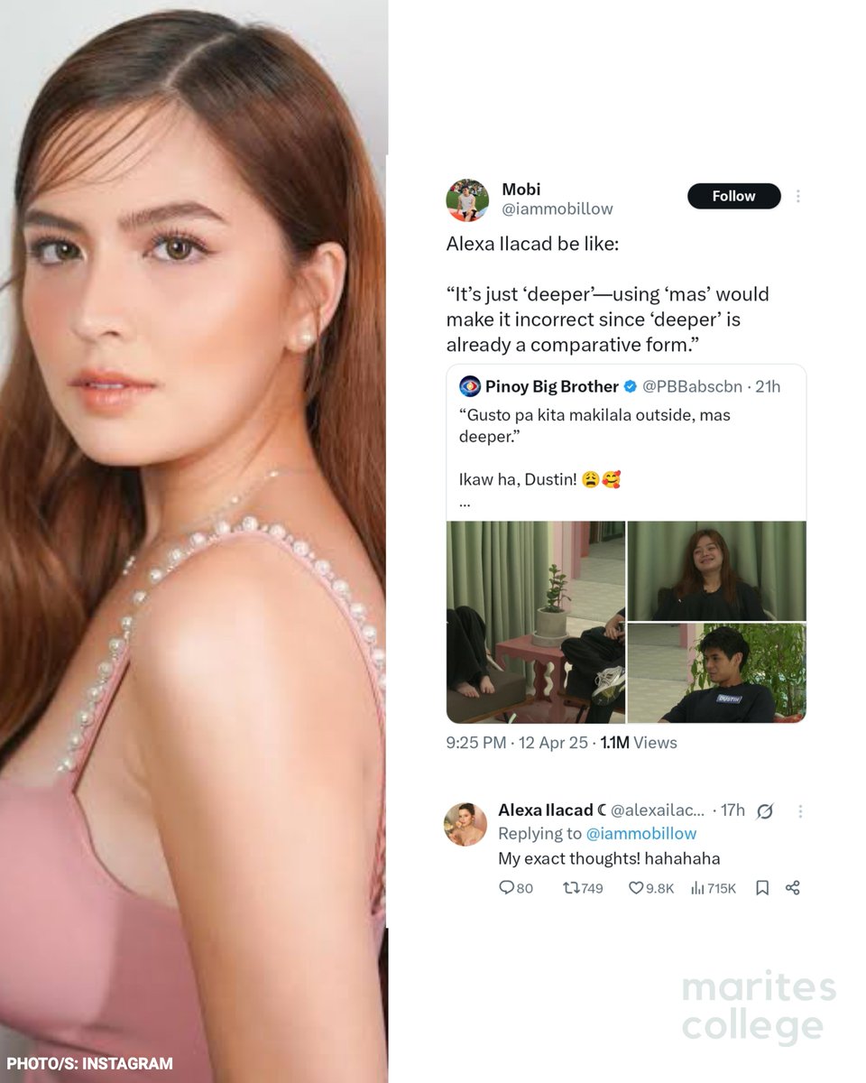 holaphofficial's tweet photo. Paano kung si Alexa Ilacad ang English professor mo? https://t.co/LdpjN18Gu8