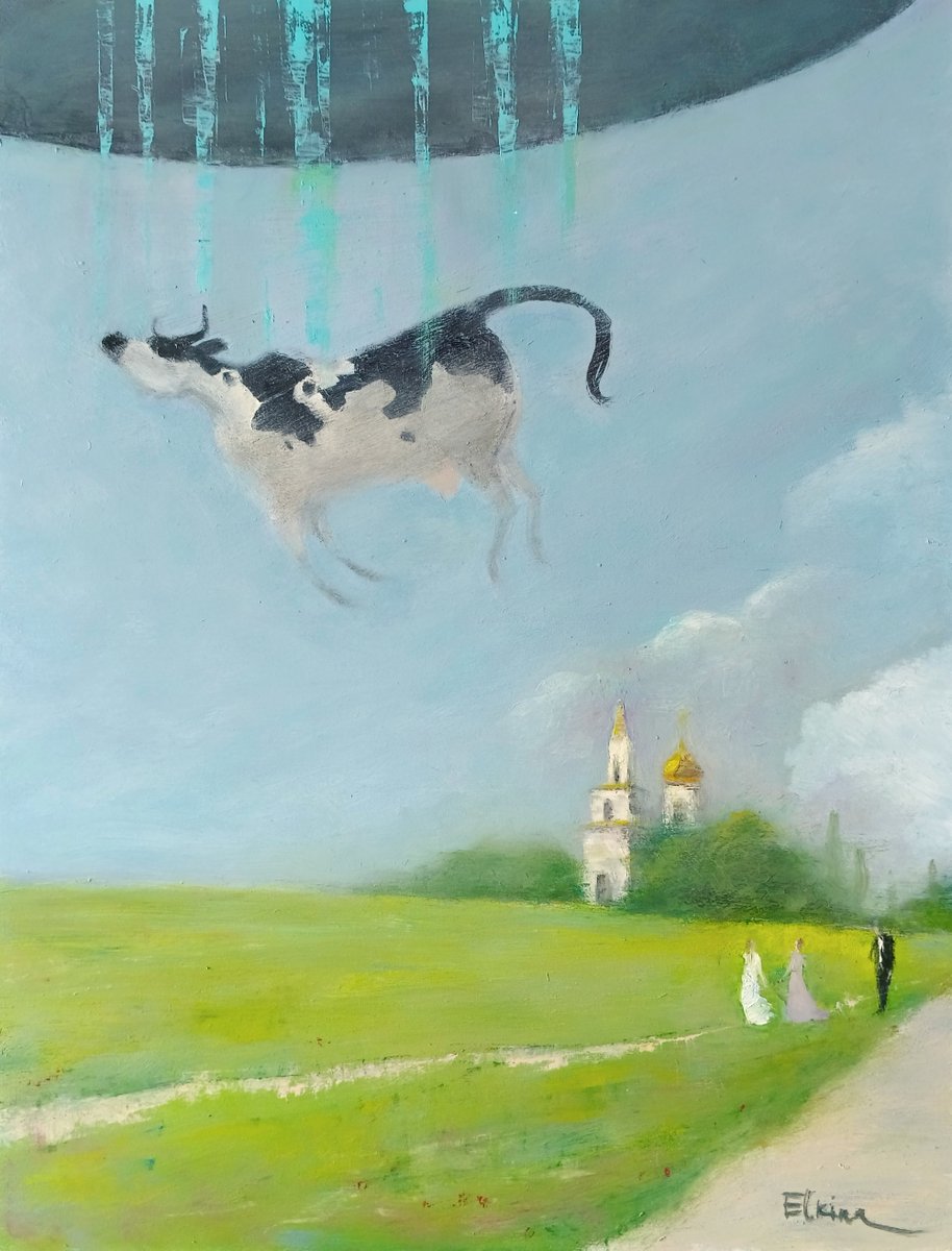 eIjuIe's tweet photo. #cow #ufo #landscape #painting #art #summer #countryscape https://t.co/FPDLcgb3uv
