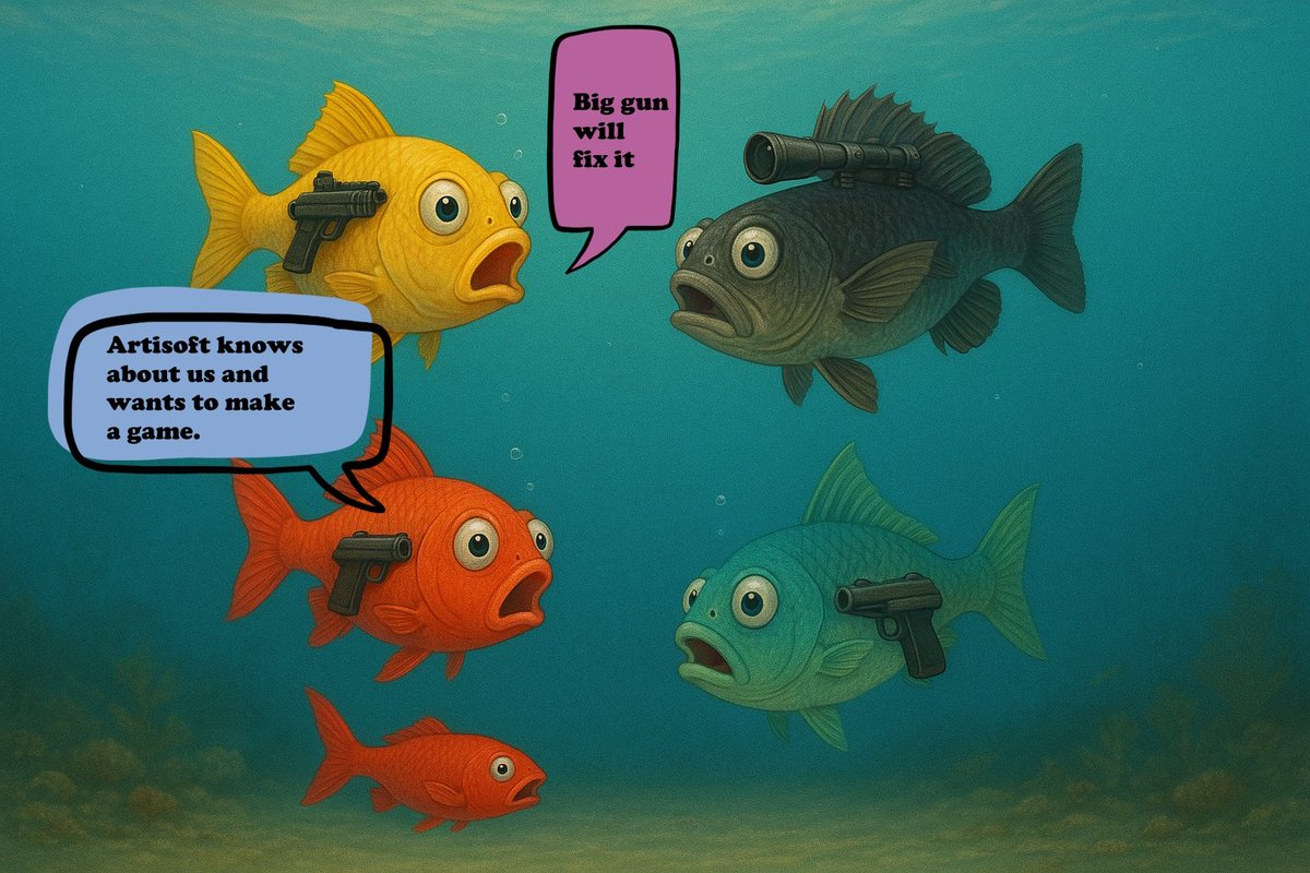 ArtisoftVR's tweet image. The fish already know something about our plans.
#game #mobilegame #fishgame #meme #fun #fishmeme