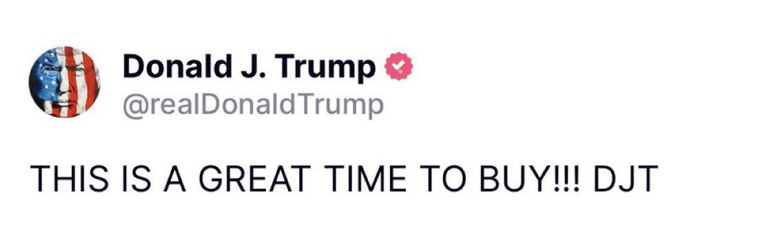 提前告诉关注自己的人，是买入的好时机，几个小时后就大涨了。这样对待自己粉丝的总统，真实。