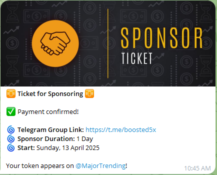 $BOOSTED getting sponsored on MajorTrending today!

ca: 9gGwjt7ogT7v4LXkNR3woZnnA2DJKYr6XRVYHxaSa84w
