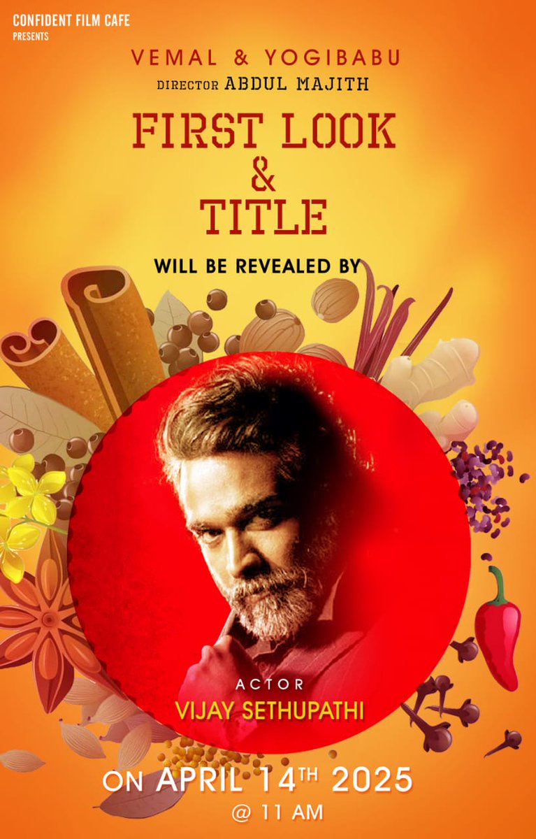 #Vemal's next movie Title &amp; firstlook Revealed by #VijaySethupathi Tomorrow at 11 AM🔥🔥🔥

Follow us for more update✅
#VedikkaiPaarpavan #GoodBadUgly #Retro