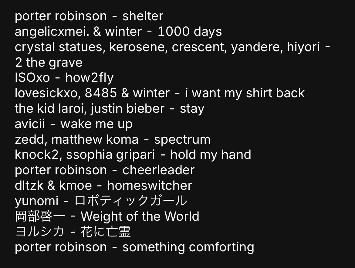 devidesounds's tweet image. as i wrote in detail, i sampled a lot of songs in making this EP.
i really like these songs and i

LOVE

them.
if u dont mind, pls listening the original