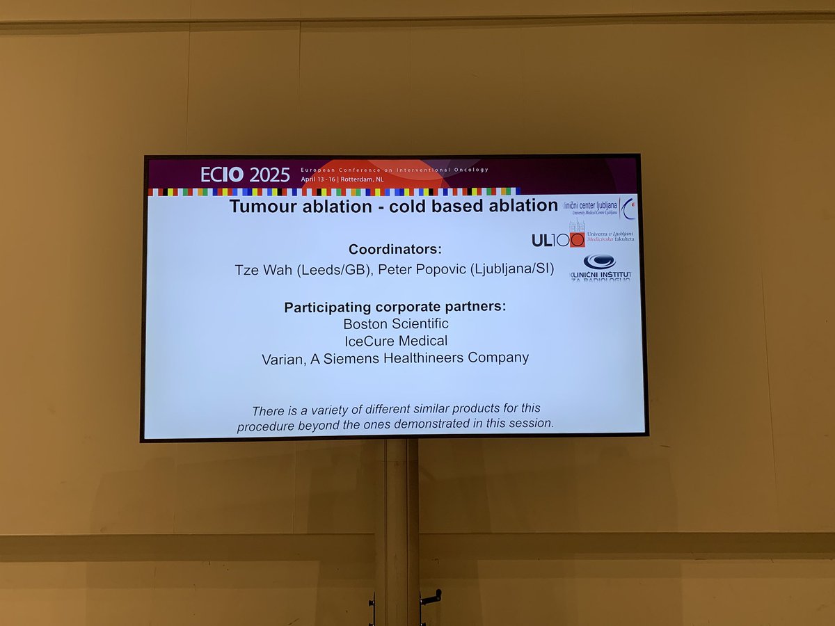 TzeWah1's tweet photo. Kicking off cold based therapy #ECIO2025 @ECIOcongress @cirsesociety @ETF_IRtrainees come and join us 🌟🌟🌟 https://t.co/b597q8qbLj