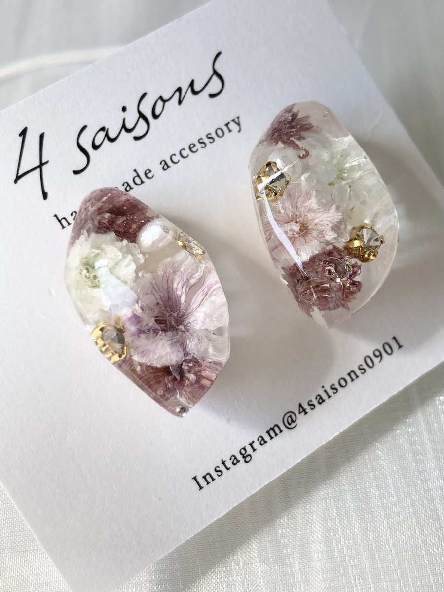 💜
minne.com/items/42739831
#ハンドメイドアクセサリー
#ハンドメイドピアス
#レジンアクセサリー
#レジンピアス
#ステンレスピアス