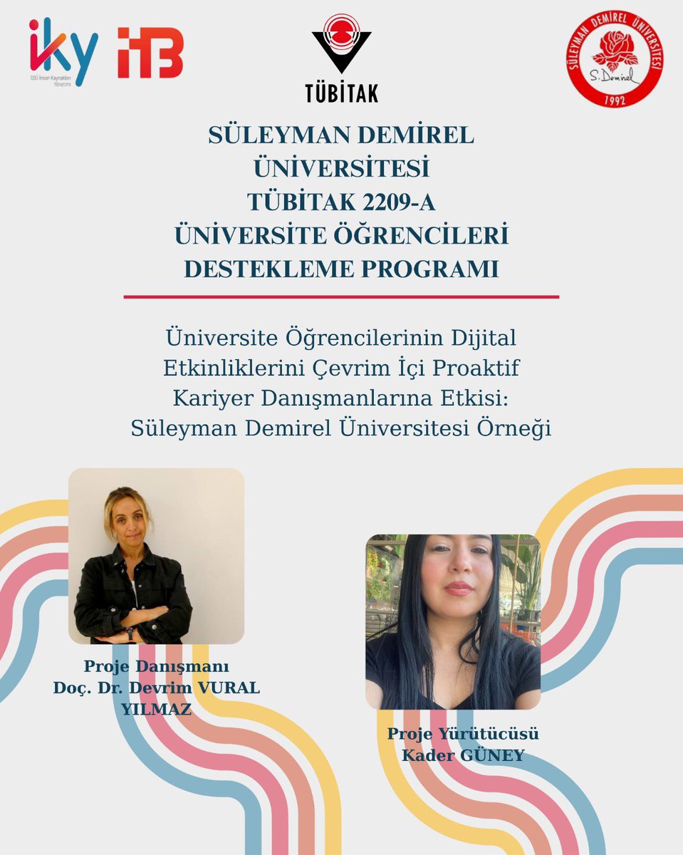 TÜBİTAK 2209-A 2024/1 kapsamında, bölümümüz danışmanlığında yürütülen öğrenci projeleriyle gurur duyuyoruz.✨
Bilimsel araştırmalara katkı sunan tüm ekipleri tebrik eder, başarılarının devamını dileriz.🏆