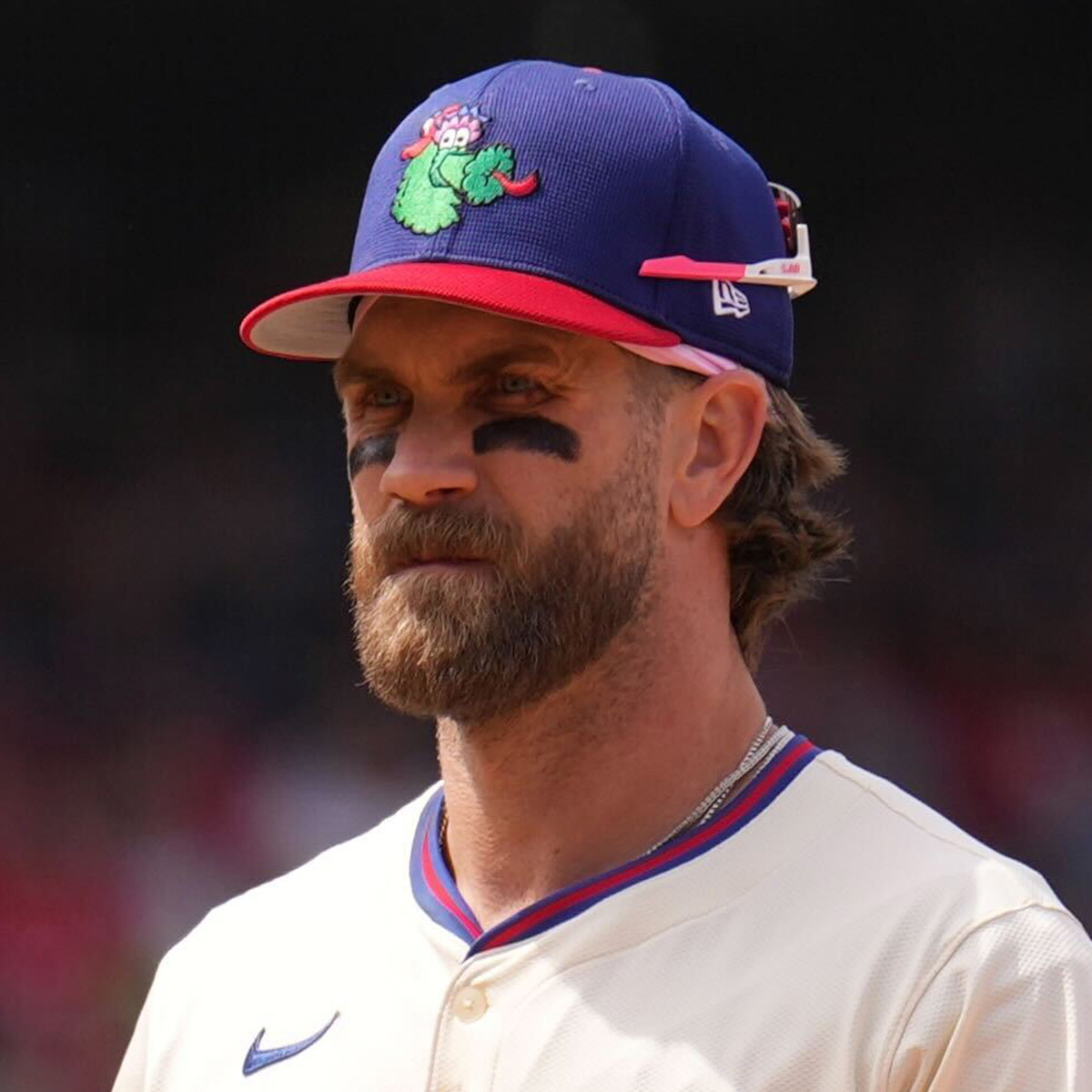 The Phillies are wearing their Phanatic caps today for the Phanatic's birthday 🎂