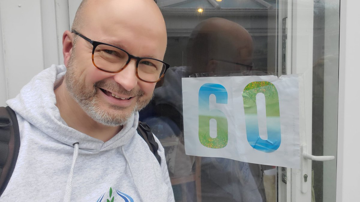 Lots of fun celebrating 60 with <a href="/ruthcottz/">Ruth Cottingham💙</a> and her legendary choc cake. These stickers were meant for wheelie bins, although I am not heading for landfill quite yet. The best is yet to come (it's the hope that kills you) with tickets for <a href="/SpursOfficial/">Tottenham Hotspur</a> v <a href="/NFFC/">Nottingham Forest</a> via <a href="/Somerset_Spurs/">Somerset Spurs Official</a>