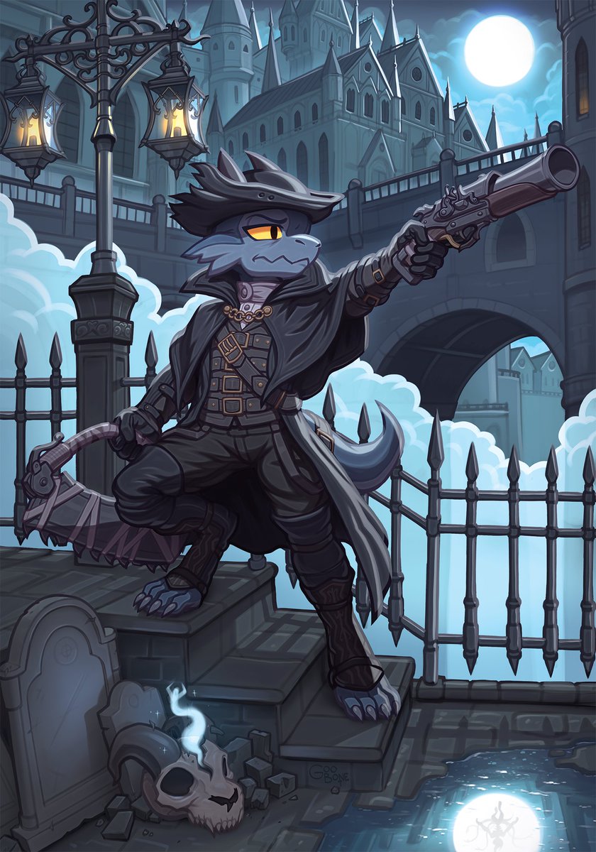 GooBoneArt's tweet image. Bloodborne but kobolds? Bloodbolde?