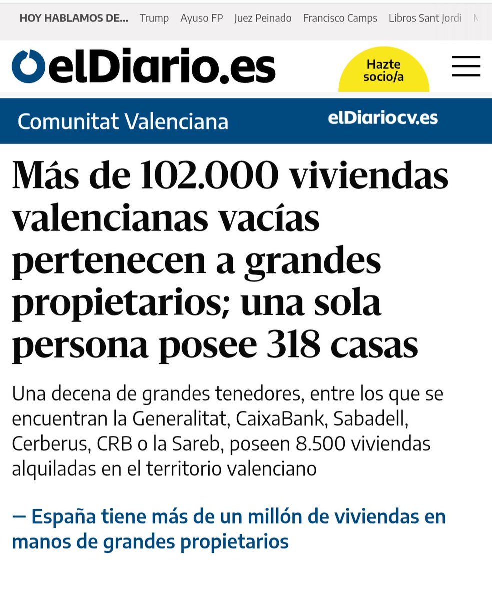La "falta de pisos"...
