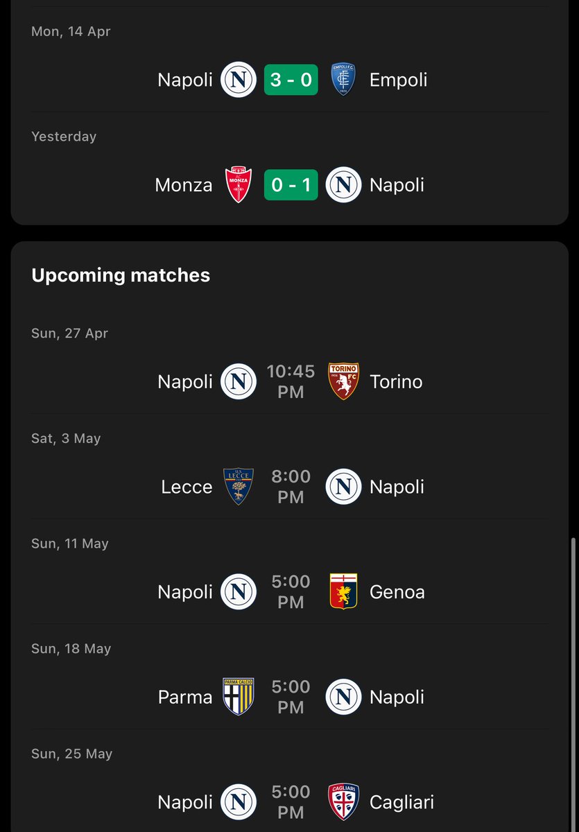 5 مباريات تفوز فيها بتحقق الاسكوديتو ..