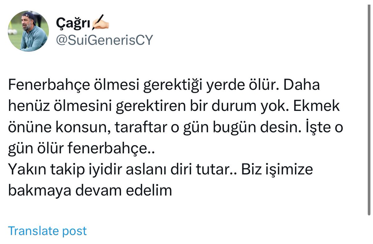 her sene zuhur ediyor şu twit ya. allah çarpsın ayağa kalktım saygı duruşuna geçtim. yine o gün bugün dedikleri 9 eksikli takıma karşı kendi evlerinde öldüler ahahahahahahahahahahhahahahah