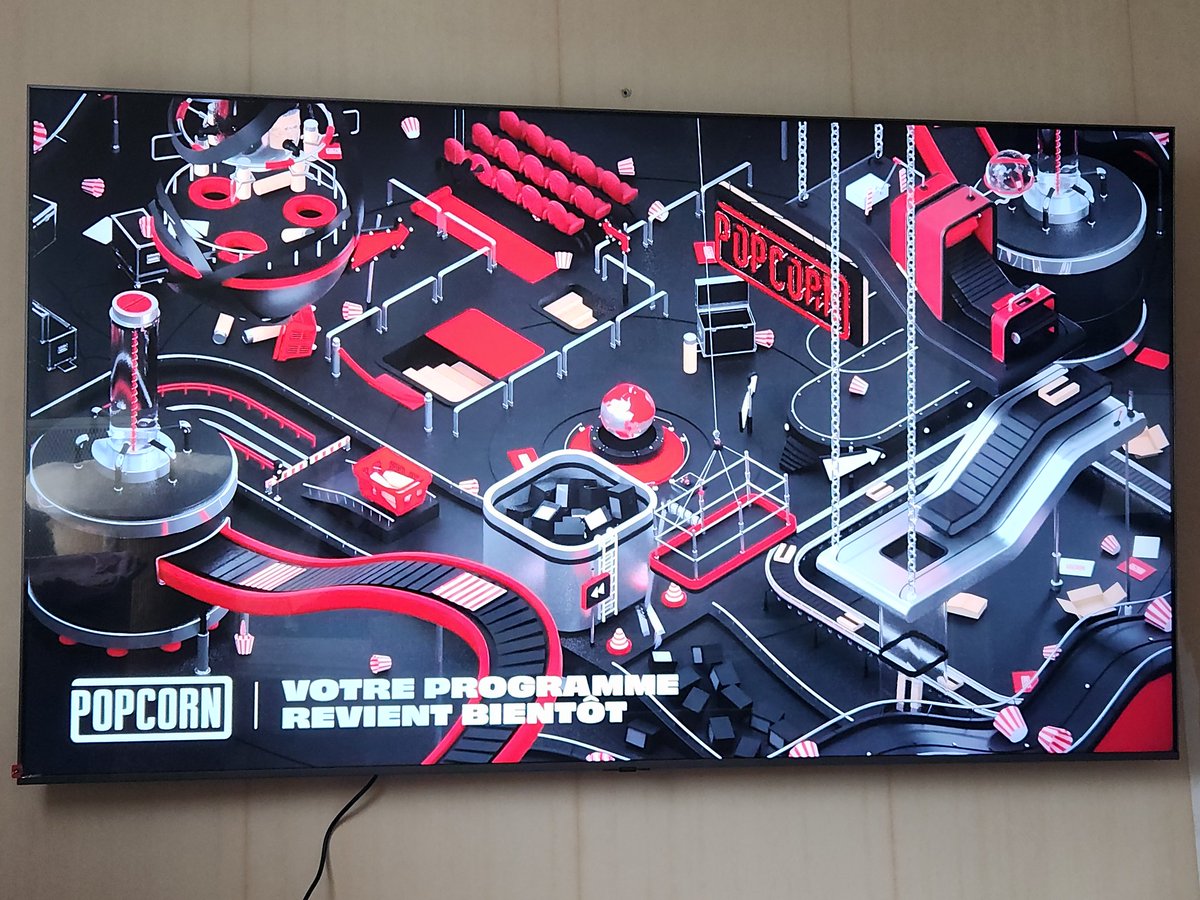 Je découvre que sur Samsung TV Plus (les chaînes gratuites fournis avec une TV Samsung) il existe une chaîne <a href="/PopcornTalkshow/">Popcorn 🍿</a> (4146) qui diffuse 24h/24 7j/7 tous les épisodes de Popcorn. Ouf ! 😯
Je m'attendais pas à voir du Twitch sur une chaîne TV dédié.