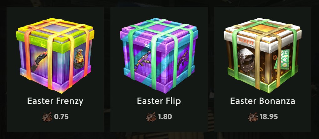 Just got told that today is Easter Sunday so let's give away some of these crates to you guys — just leave a reply 🙌