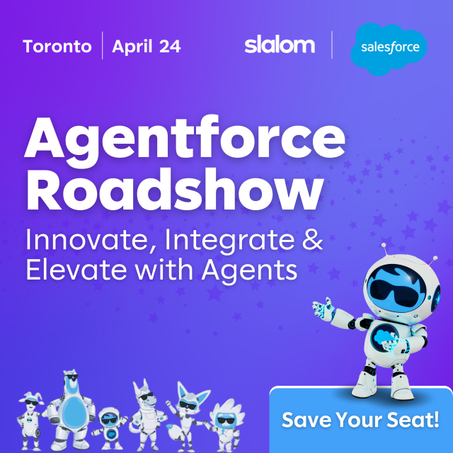 techbusinessman's tweet photo. Join Slalom + Salesforce for an exclusive Agentforce Service AI Day in Toronto!⚡​ Discover how Agentforce is revolutionizing customer service with autonomous AI agents. Get hands-on experience &amp; explore new use cases that drive innovation &amp; ROI. Don’t... https://t.co/L4kSSbwqaP https://t.co/rMxVsHRMdm