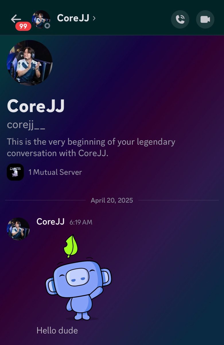 WARNING: 

This is not CoreJJ; someone is impersonating him on Discord. Please DO NOT add this person or give any personal information.