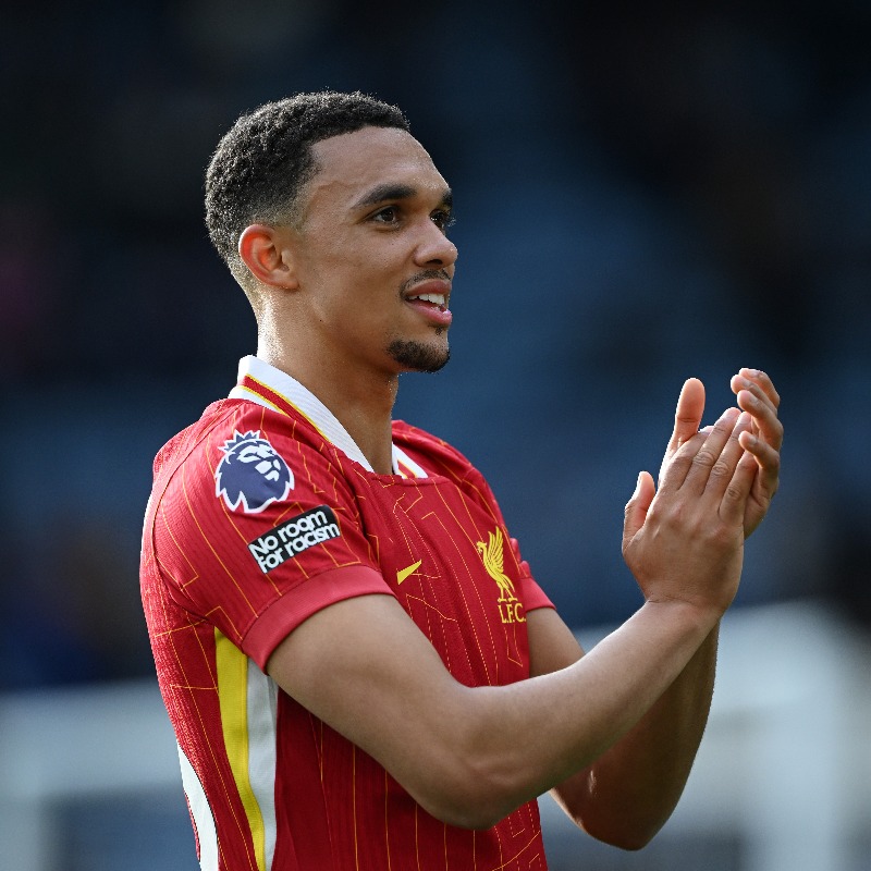 LFC's tweet photo. 'A big one, very special' - Trent Alexander-Arnold on winner at Leicester 🌟💬